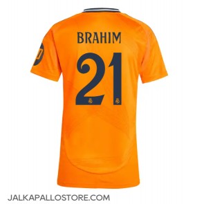 Real Madrid Brahim Diaz #21 Vieraspaita Naisten 2024-25 Lyhythihainen